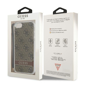 Оригинален гръб с гривна GUESS 4G Print Strap GUOHCI8H4STW - iPhone 7 / 8 / SE (2nd gen) / SE (3rd gen) кафяв - Img 8
