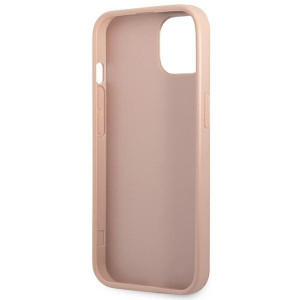 Оригинален гръб с джоб за карта GUESS SaffianoTriangle Logo Cardslot GUHCP13MPSATPP - iPhone 13 розов - Img 7