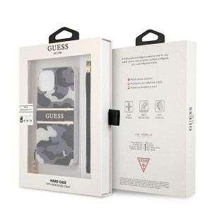Оригинален гръб с каишка GUESS Camo GUHCP13mkCABBK - iPhone 13 черен - Img 8