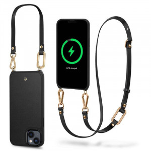Оригинален гръб с презрамка SPIGEN Cyrill Classic Charm MagSafe - iPhone 14 Plus черен - Img 16