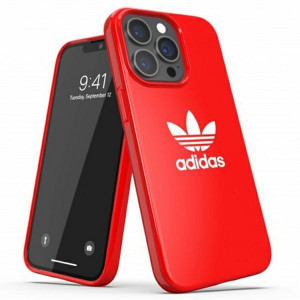 Оригинален гръб ADIDAS OR Snap Trefoil - iPhone 13 Pro червен - Img 1