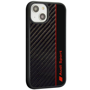 Оригинален гръб AUDI Carbon Fiber Stripe AUS-TPUPCIP14-R8 / D1-BK - iPhone 14 черен - Img 2