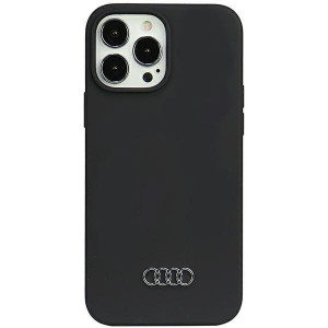 Оригинален гръб AUDI Silicone AU-LSRIP13PM-Q3 / D1-BK - iPhone 13 Pro Max черен - Img 1