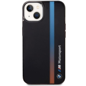 Оригинален гръб BMW IML Tricolor Stripe BMHCP14S22HVGV - iPhone 14 черен - Img 3