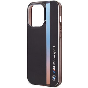 Оригинален гръб BMW IML Tricolor Stripe BMHCP14X22HVGV - iPhone 14 Pro Max черен - Img 6