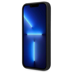 Оригинален гръб BMW Silicone Metal Logo BMHCP14LSILBK - iPhone 14 Pro черен - Img 5