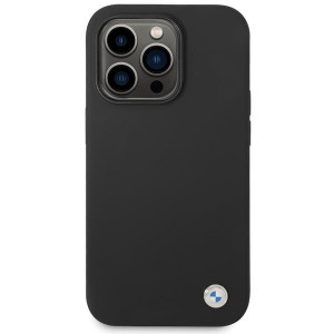 Оригинален гръб BMW Silicone Metal Logo - iPhone 15 Pro черен - Img 3