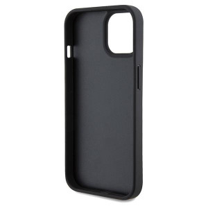 Оригинален гръб FERRARI Perforated Waves Metal Logo - iPhone 13 / 14 / 15 черен - Img 7