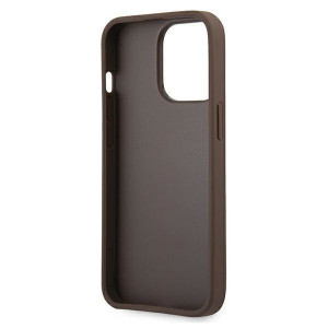 Оригинален гръб GUESS 4G Big Metal Logo GUHCP13L4GMGBR - iPhone 13 Pro кафяв - Img 7