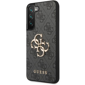 Оригинален гръб GUESS 4G Big Metal Logo GUHCS23S4GMGGR - Samsung Galaxy S23 сив - Img 2