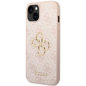 Оригинален гръб GUESS 4G Big Metal Logo - iPhone 15 розов - Img 2
