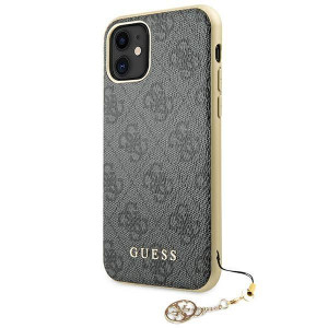 Оригинален гръб GUESS 4G Charms GUHCN61GF4GGR - iPhone 11 сив - Img 2