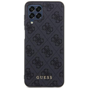 Оригинален гръб GUESS 4G Metal Gold Logo GUHCSM33G4GFGR - Samsung Galaxy M33 сив - Img 3