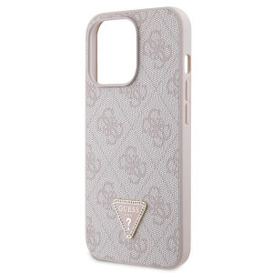 Оригинален гръб GUESS 4G Metal Logo с презрамка GUHCP13LP4TDSCPP - iPhone 13 Pro розов - Img 7