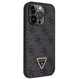 Оригинален гръб GUESS 4G Metal Logo с презрамка GUHCP14LP4TDSCPK - iPhone 14 Pro черен - Img 4