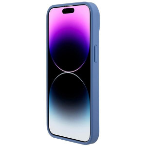 Оригинален гръб GUESS 4G Metal Logo с презрамка GUHCP15SP4TDSCPB - iPhone 15 син - Img 6