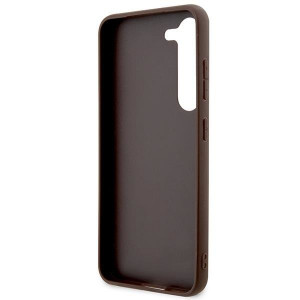 Оригинален гръб GUESS 4G Printed Stripe GUHCS23SP4RPSW - Samsung Galaxy S23 кафяв - Img 7