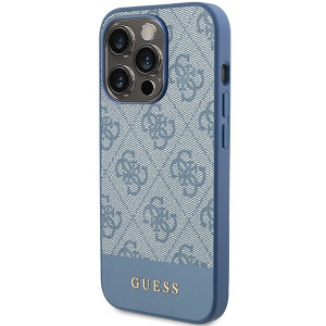 Оригинален гръб GUESS 4G Stripe - iPhone 15 Pro Max син - Img 2