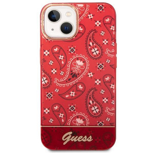 Оригинален гръб GUESS Bandana Paisley GUHCP14MHGBNHR - iPhone 14 Plus червен - Img 3