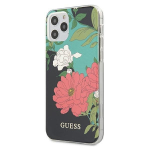 Оригинален гръб GUESS Flower GUHCP12LIMLFL01 - iPhone 12 Pro Max черен - Img 1