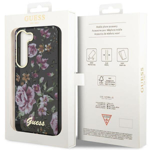 Оригинален гръб GUESS Flower GUHCS23MHCFWSK - Samsung Galaxy S23+ черен - Img 8