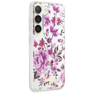 Оригинален гръб GUESS Flower GUHCS23MHCFWST - Samsung Galaxy S23+ бял - Img 4