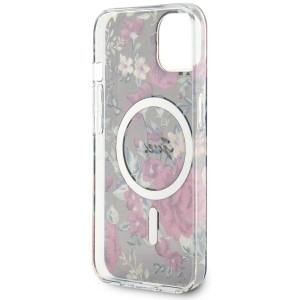 Оригинален гръб GUESS Flower MagSafe GUHMP14MHCFWSA - iPhone 14 Plus зелен - Img 7