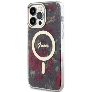 Оригинален гръб GUESS Flower MagSafe GUHMP14XHCFWSA - iPhone 14 Pro Max зелен - Img 2