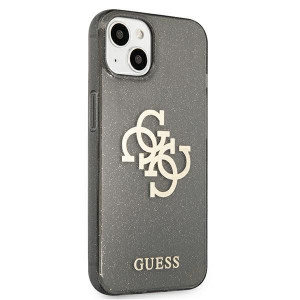 Оригинален гръб GUESS Glitter 4G Big Logo GUHCP13SPCUGL4GBK - iPhone 13 mini черен - Img 4