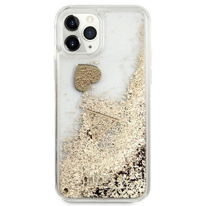 Оригинален гръб GUESS Glitter Charms GUOHCN58GLHFLGO - iPhone 11 Pro златист - Img 5