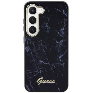 Оригинален гръб GUESS Marble GUHCS23MPCUMAK - Samsung Galaxy S23+ черен - Img 3