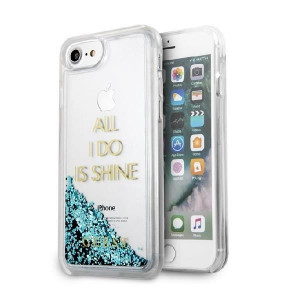 Оригинален гръб GUESS Peony Glitter GUHCP7GLUQBL - iPhone 6 / 6s / 7 / 8 / SE (2nd gen) / SE (3rd gen) син - Img 8