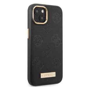 Оригинален гръб GUESS Peony Logo Plate MagSafe GUHMP13MSAPSTK - iPhone 13 черен - Img 4