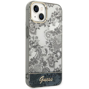Оригинален гръб GUESS Porcelain GUHCP14MHGPLHG - iPhone 14 Plus сив - Img 4
