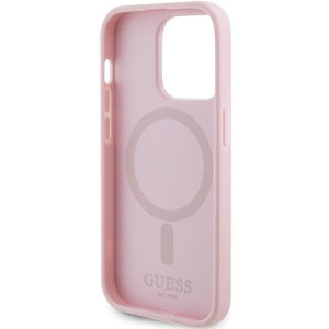 Оригинален гръб GUESS Saffiano MagSafe GUHMP13LPSAHMCP - iPhone 13 Pro розов - Img 7