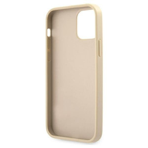 Оригинален гръб GUESS Saffiano Vintage Script GUHCP12LRSAVSLG - iPhone 12 Pro Max златист - Img 7