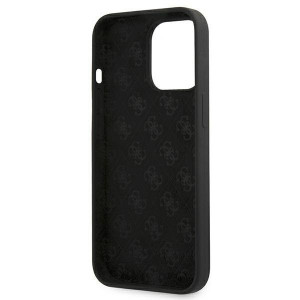 Оригинален гръб GUESS Silicone Script Gold Logo GUHMP13XLSLMGBK - iPhone 13 Pro Max черен - Img 7