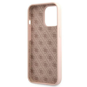 Оригинален гръб GUESS Silicone Script Gold Logo GUHMP13XLSLMGLP MagSafe - iPhone 13 Pro Max светлорозов - Img 7