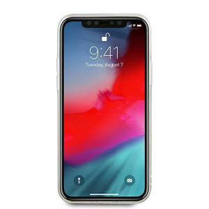 Оригинален гръб GUESS Silicone Vintage Gold Logo GUHCP12LGLVSSI - iPhone 12 Pro Max сребрист - Img 6