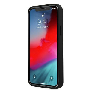 Оригинален гръб GUESS Silicone Vintage Script GUHCP12LLSVSBK - iPhone 12 Pro Max черен - Img 5