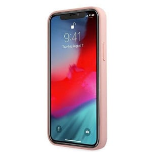 Оригинален гръб GUESS Silicone Vintage Script GUHCP12SLSVSPI - iPhone 12 mini розов - Img 5