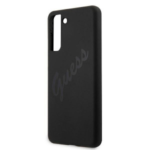 Оригинален гръб GUESS Silicone Vintage Script GUHCS21MLSVSBK - Samsung Galaxy S21+ 5G черен - Img 6