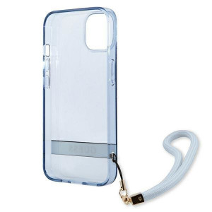 Оригинален гръб GUESS Translucent Strap GUHCP13SHTSGSB - iPhone 13 mini син - Img 7