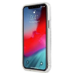 Оригинален гръб GUESS Vintage Script Silver GUHCP12LKTRSVSI - iPhone 12 Pro Max прозрачен - Img 5
