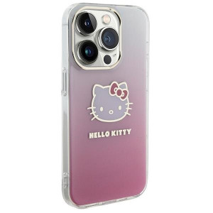 Оригинален гръб Hello Kitty IML Gradient Electrop Kitty Head - iPhone 13 Pro Max розов - Img 4