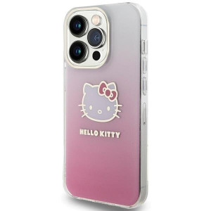 Оригинален гръб Hello Kitty IML Gradient Electrop Kitty Head - iPhone 14 Pro розов - Img 2