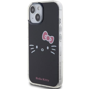 Оригинален гръб Hello Kitty IML Kitty Face - iPhone 15 черен - Img 2