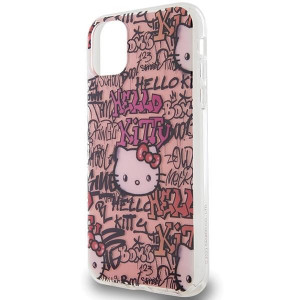 Оригинален гръб Hello Kitty IML Tags Graffiti - iPhone 11 розов - Img 6
