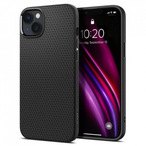 Оригинален гръб SPIGEN Liquid Air - iPhone 14 черен мат - Img 1