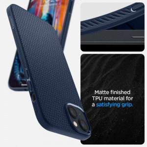Оригинален гръб SPIGEN Liquid Air - iPhone 14 Plus син - Img 12